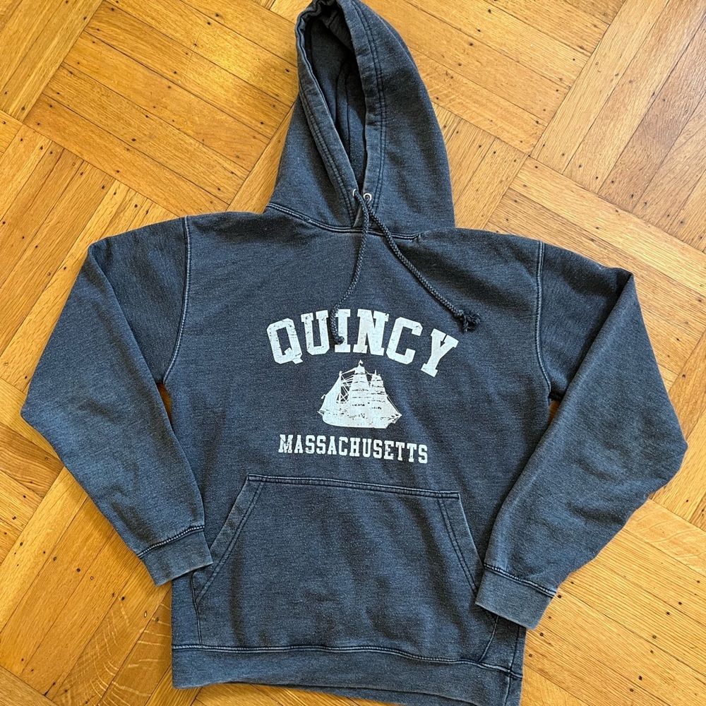 Quincy Massachusetts Charcoal Hoodie